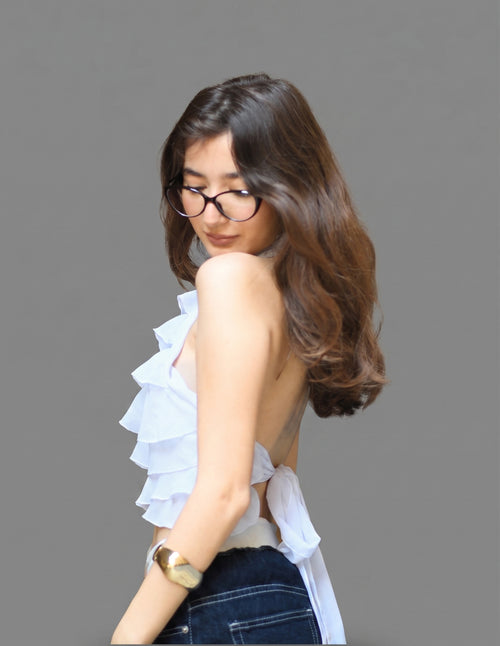 CNSRD 002 — Tiered Ruffle Halter