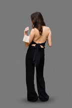 CNSRD 004 — Black Tiered Ruffle Halter