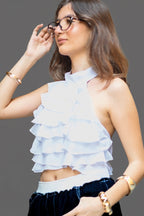 CNSRD 002 — Tiered Ruffle Halter
