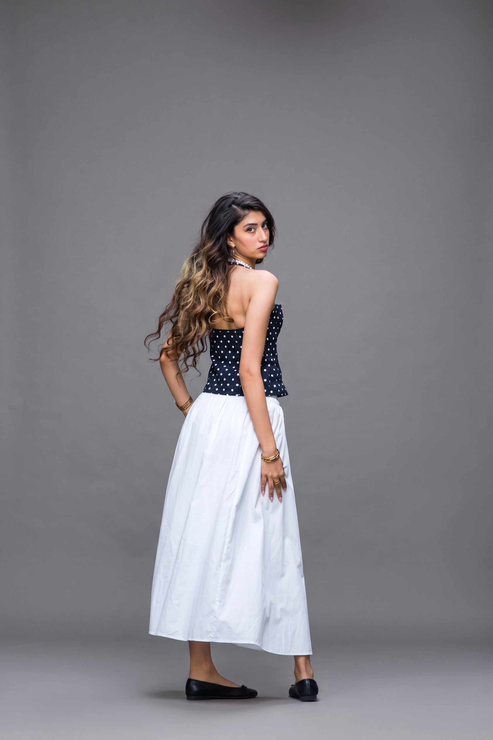 CNSRD 001 — Polka Dot Halter Corset