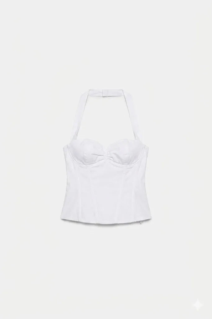 CNSRD 003 — White Halterneck Corset