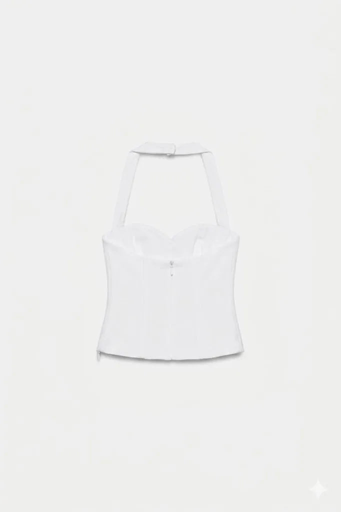 CNSRD 003 — White Halterneck Corset